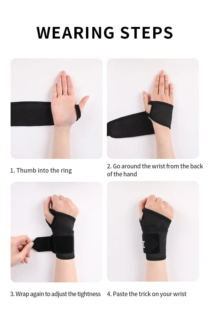 1 Breathable Mesh Wrist Support Joint Pain & Sprain Protection Chronic Overuse Wrist Support Wrap-Around Compression Sleeve
