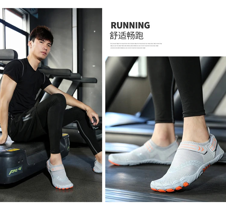 Indoor Fitness Shoes Men Women Yoga Treadmill Barefoot Shoes Gym Special Shock-absorbing Skipping Shoe Non-slip Training Sneaker