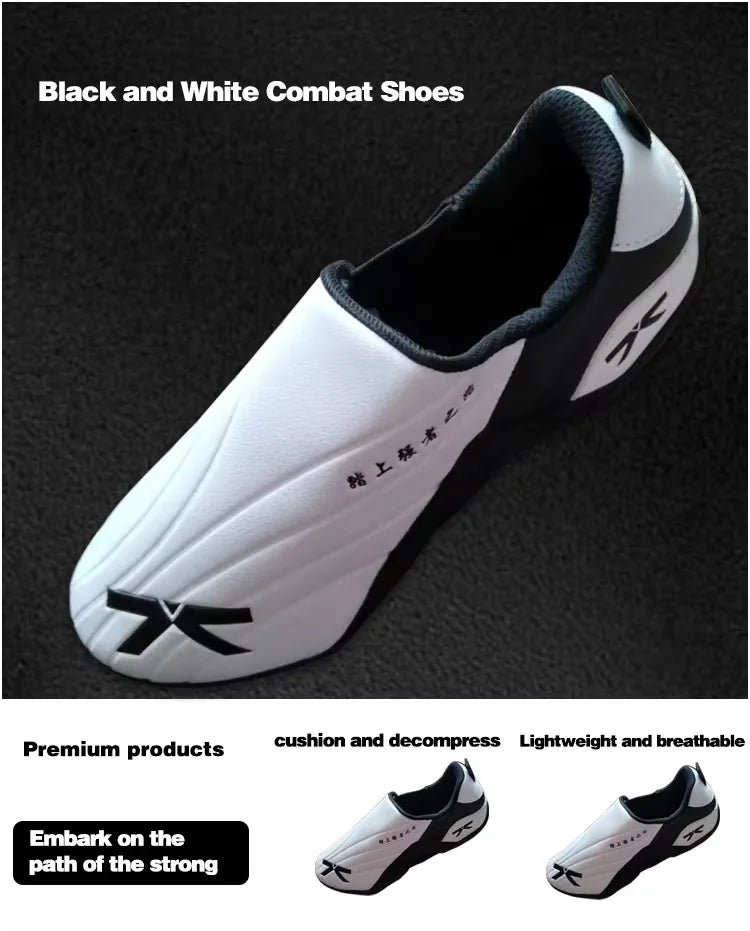 Children Taekwondo Shoes Men's Breathable Kids Martial Arts Karate Kung Fu Shoes Gym Fitness Workout Sports Body Building
