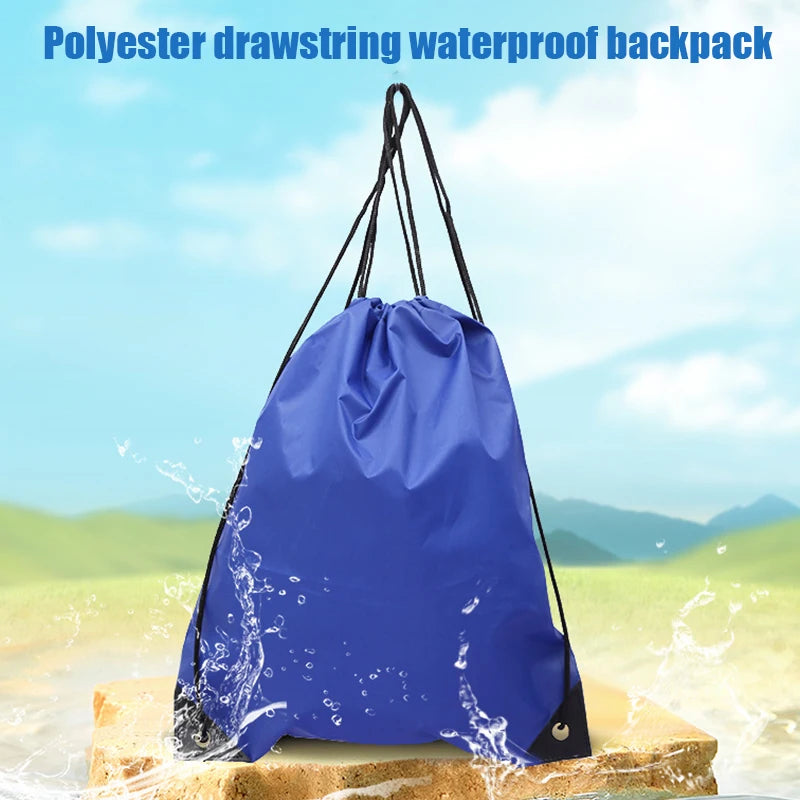 Outdoor Drawstring Gym Bag Travel bag String Bags Swimming Pool Clothes Shoes Storage Waterproof Packaging Pocket Unisex Fitness