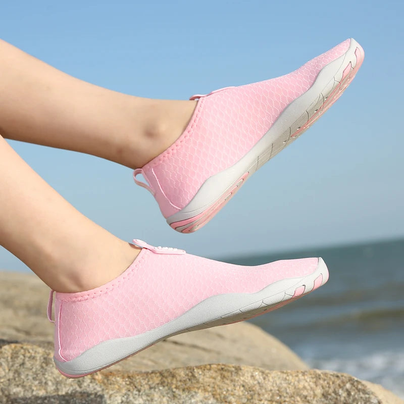 Lager Size Unisex Outdoor Aqua Shoes Couples Vacation Beach Barefoot Swimming Shoes Indoor Fitness Yoga Shoes 35-46#
