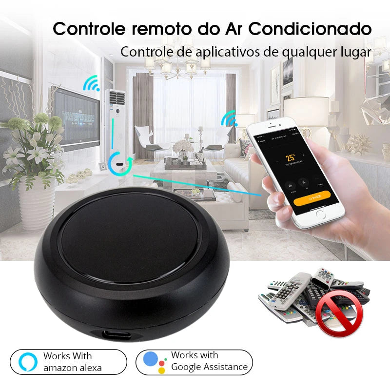 EARYKONG Tuya WiFi IR Remote Control for Air Conditioner TV Fan Smart Home Infrared Universal Remote , Support Alexa Google Home