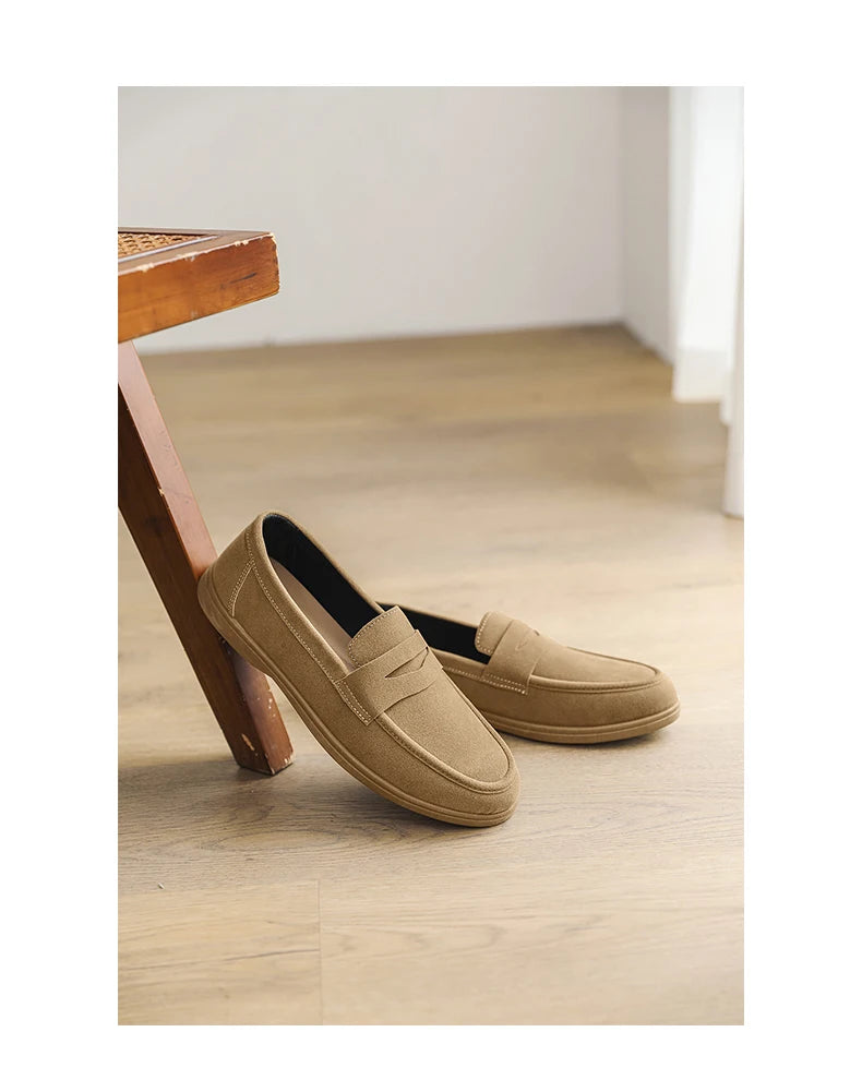 Genuine Leather Men Casual Shoes Luxury Brand Breathable Slip on Black Driving Shoes Moccasins Plus Size 39-45 Soft Men Loafers