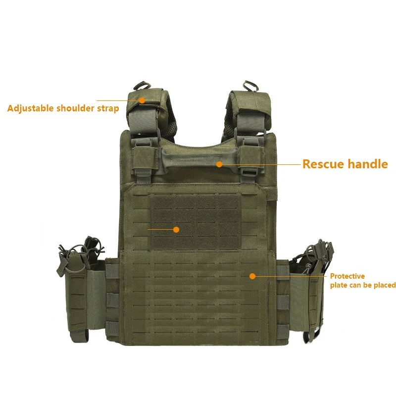 Multi-functional wear-resistant tactical vest outdoor training clothes outdoor equipment protective waistcoat
