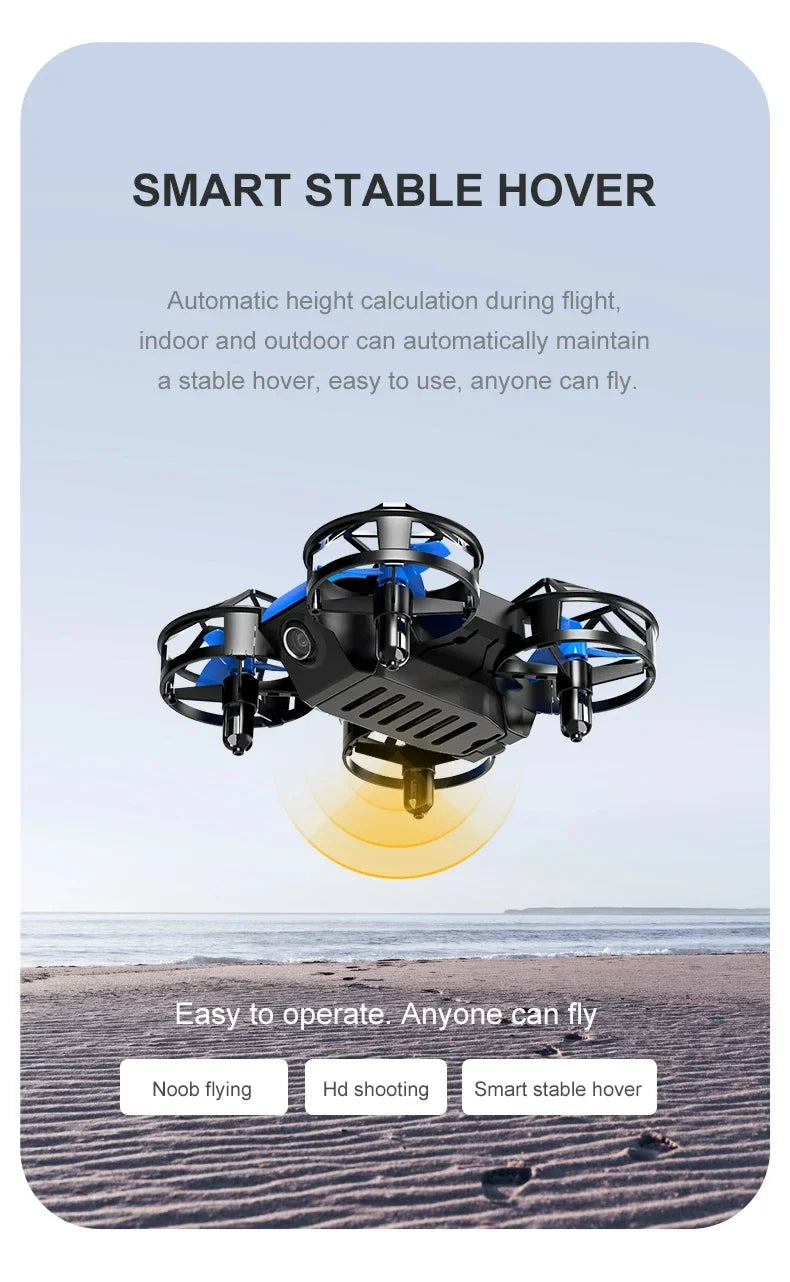 D12 Mini Drone 4k Profession HD Wide Angle Camera 1080P WiFi FPV Drone Camera Height Keep Drones Camera Helicopter Toys Gifts