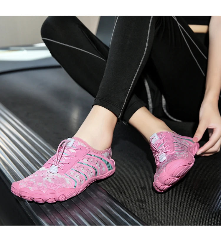 Indoor Fitness Shoes Men Women Yoga Treadmill Barefoot Shoes Gym Special Shock-absorbing Skipping Shoe Non-slip Training Sneaker