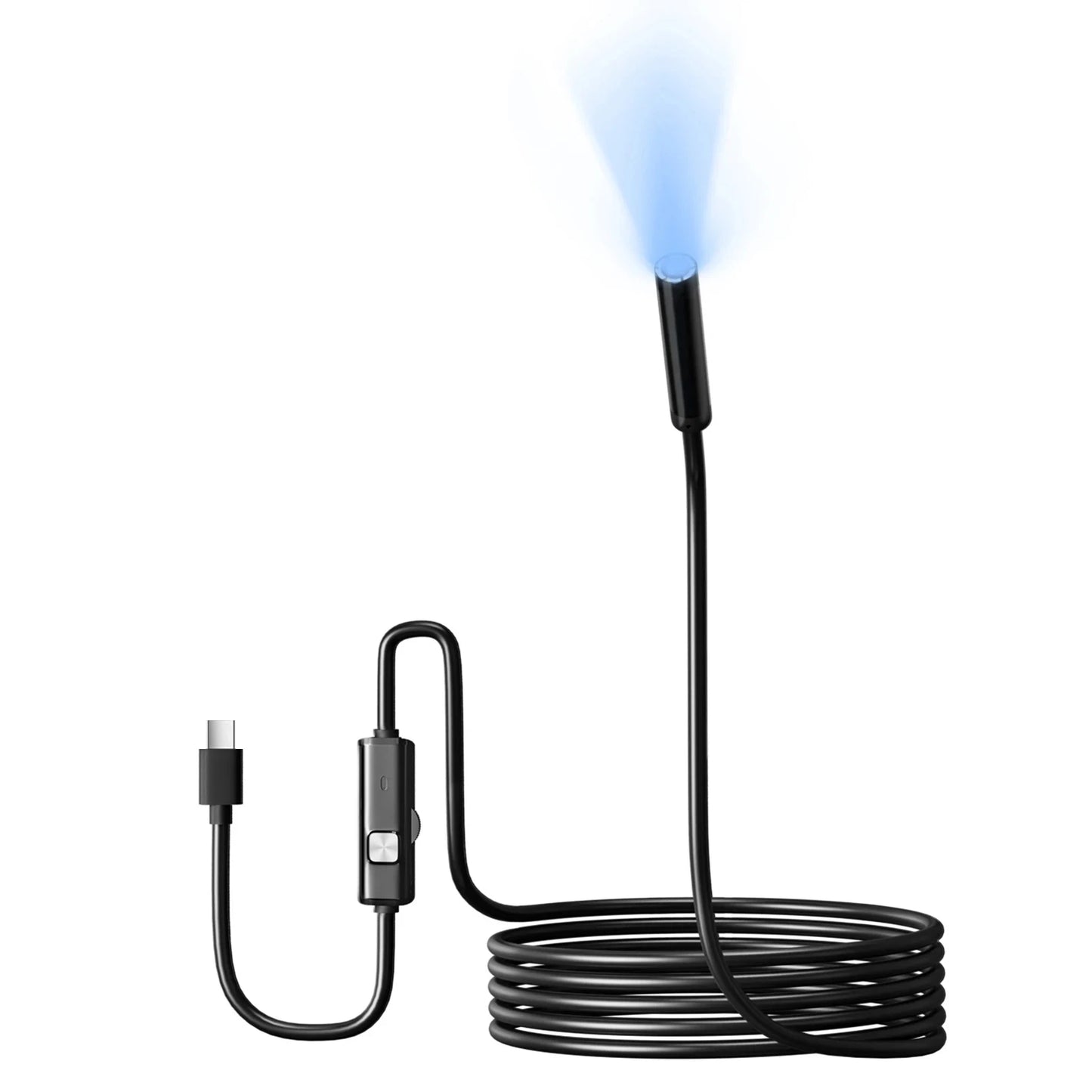 Type-C 7mm Endoscope Scope Camera 1m 1.5m 2m for Car Scenarios Endoscope Camera with 6 Led Lights Ideal for Car Engines