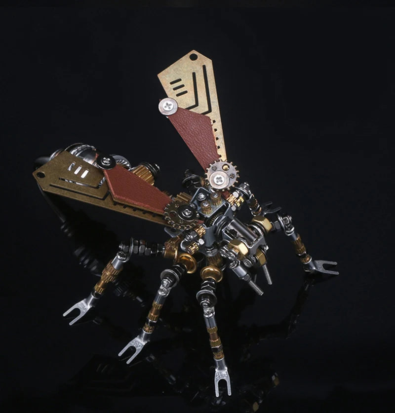 Mechanical Insect Iron Metal DIY Building Blocks 3D Three-Dimensional Assembly Model Puzzle toys Birthday Gift for Kid Adult