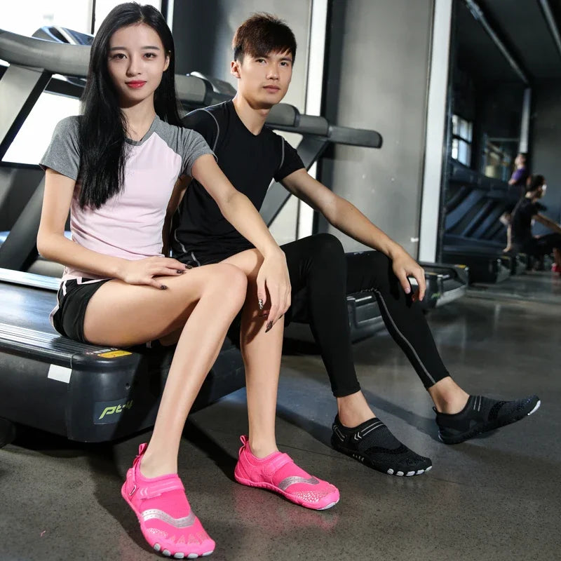 Indoor Fitness Shoes Men Women Yoga Treadmill Barefoot Shoes Gym Special Shock-absorbing Skipping Shoe Non-slip Training Sneaker