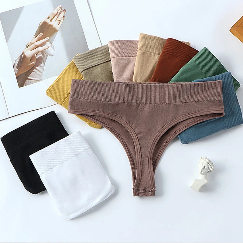 Meet'r Women Sexy Low Waist Underwear Seamless Sports Fitness Panties Female G String High Elastic Lingerie Temptation Briefs
