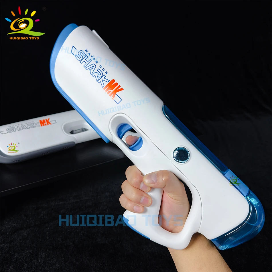 HUIQIBAO 2025 Fully automatic Pulse Electric Space Water Gun Outdoor Beach Water Battle Toy Summer Game Toys for Adult Gift