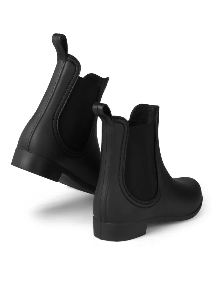 Comemore Rubber Rain Boots Women Waterproof Galoshes Shoe 2023 Ladies Fashion Apring Shoes Anti-Skid Ankle Boot Botas Femininas