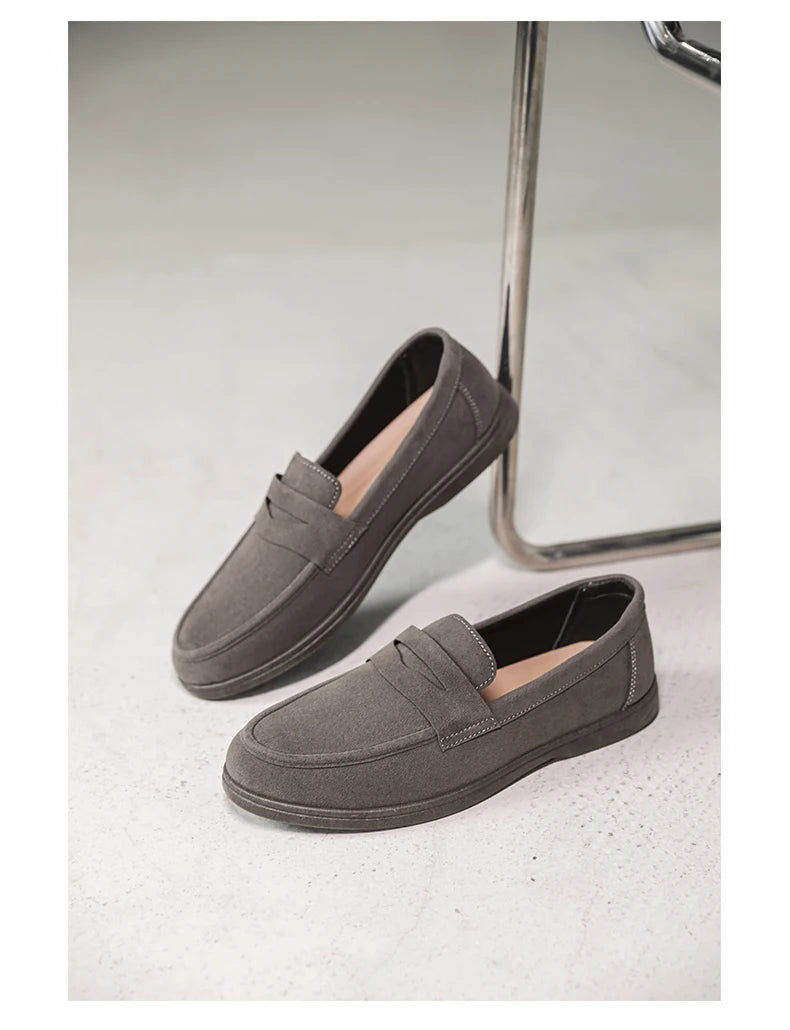 Genuine Leather Men Casual Shoes Luxury Brand Breathable Slip on Black Driving Shoes Moccasins Plus Size 39-45 Soft Men Loafers