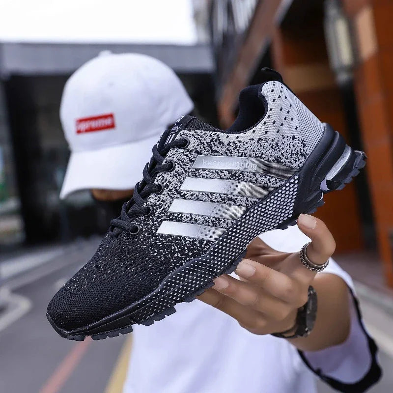 High Quality Men's Sneakers Outdoor Comfortable Lightweight Mesh Breathable Running Shoes Couple Soft Sole Fitness Shoes 2026