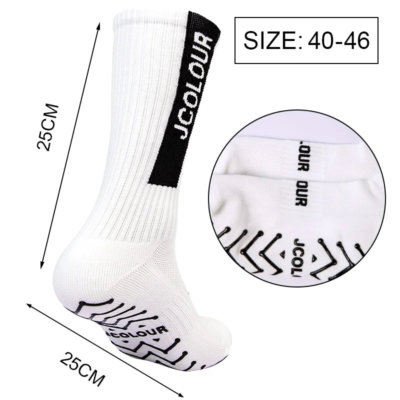 5 Pops, Non-slip Sports Socks, Training Socks, Mid-top Cycling Socks, Football, Running, Fitness,Polyamide