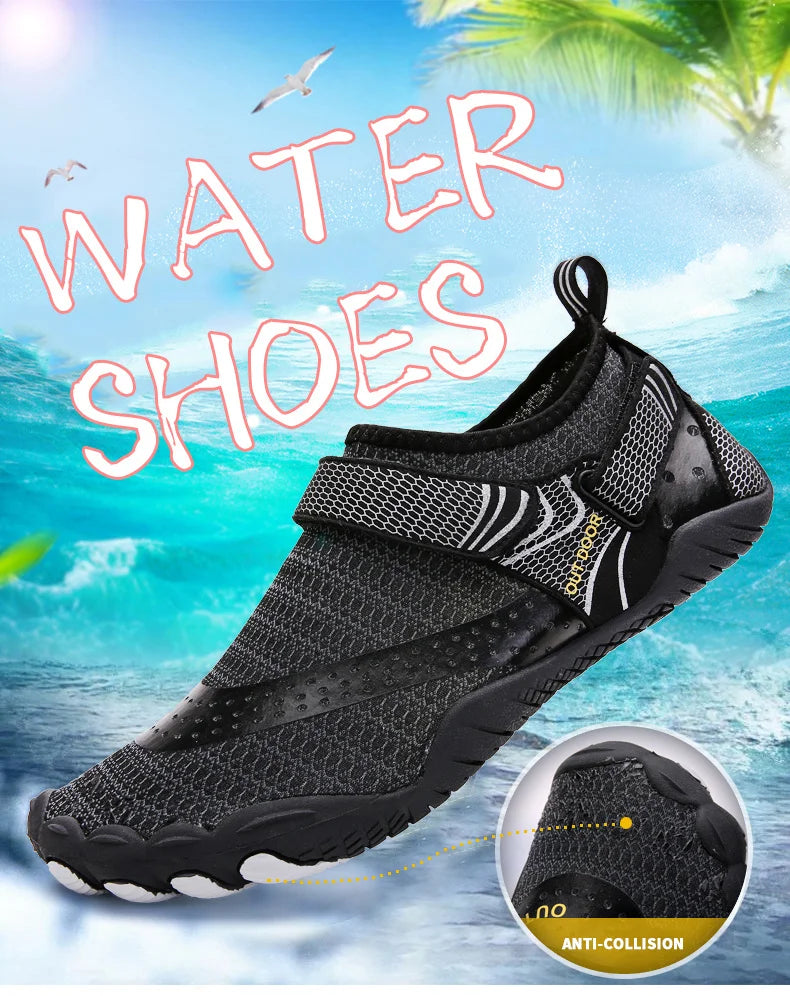 Men Water Shoes Women Wading Sneakers Drainage Barefoot Beach Aqua Shoes Quick Dry Fitness Yoga Shoes Sea Diving Swim Sandals