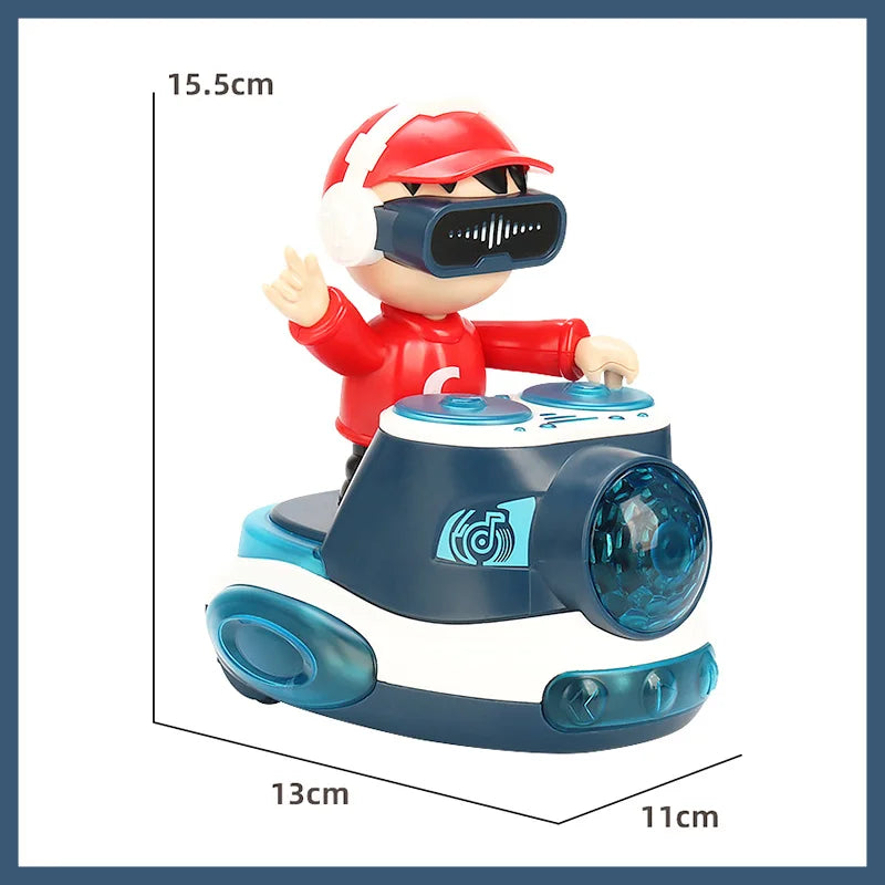 Toddler DJ Car Electronic DJ Bouncin Beats with Music Lights Bouncing Action Swing Dancing Learning Interactive Toy for Kid Gift