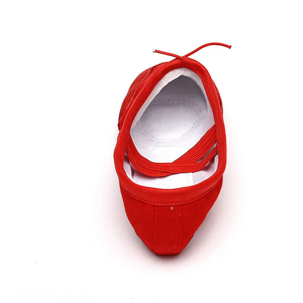 Hot Sale 4 Colors Shoes Canvas Ballet Pointe Shoes Fitness Gymnastics Dance Shoes For Kids Children Baby Girl Fashion Shoes Baby