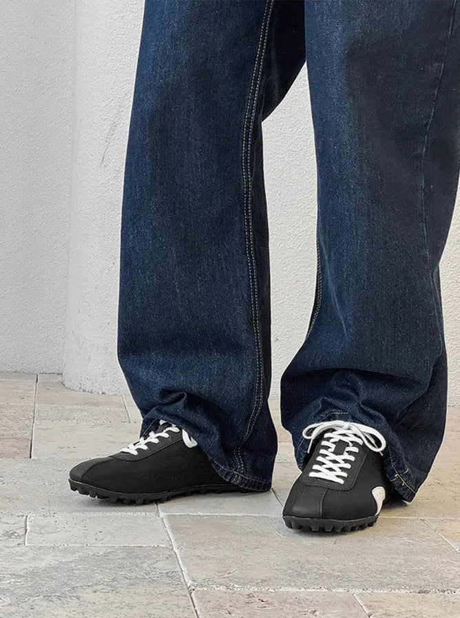 New Women Men High Quality Lace-Up Comfortable Soft Sole Flatsshoes Outdoor Casual Breathable Sneakers Fitness Shoes Male Shoes