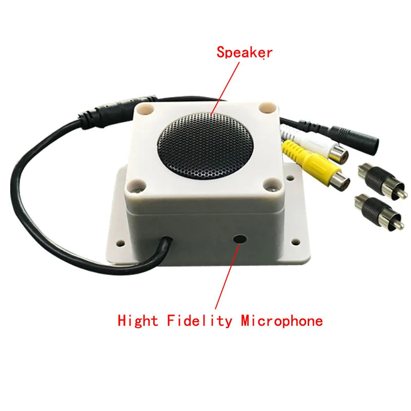Waterproof Microphone Speaker In 1 Device for Security Camera Outdoor for IP Camera Audio Recording Two Way Radio Interphone