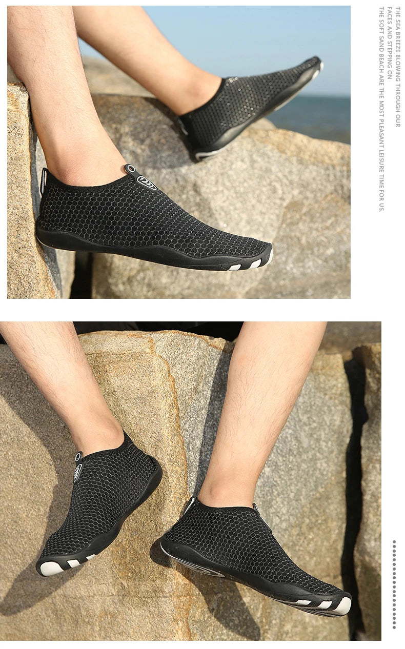 Lager Size Unisex Outdoor Aqua Shoes Couples Vacation Beach Barefoot Swimming Shoes Indoor Fitness Yoga Shoes 35-46#