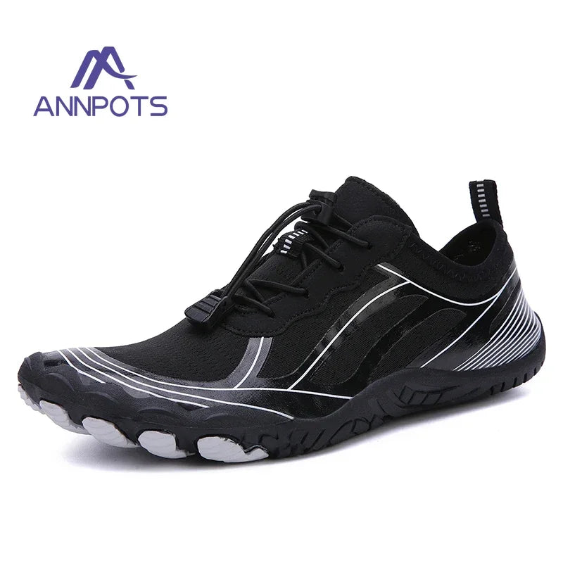New Couple Water Shoes Aqua Shoes Five-finger Swimming Shoes 35-47 Size Beach Sports Shoes Fashion Men's Fitness Shoes