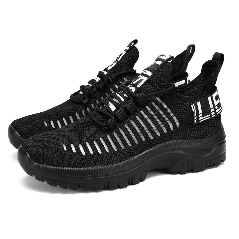 Men's Casual Sneakers Lightweight Breathable Mesh Fashion Running Shoes Outdoor Fitness Exercise Classic Slip on Walking Shoes