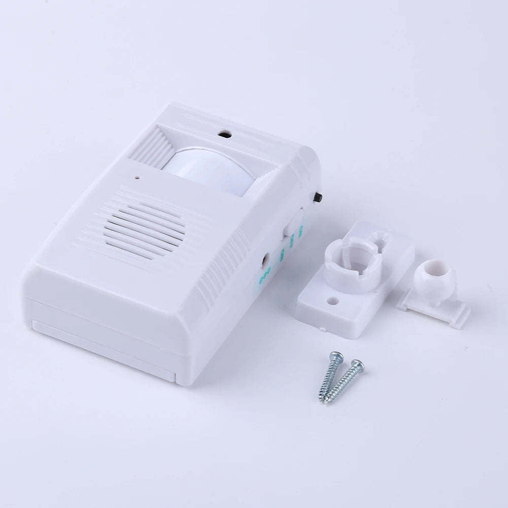White Welcome Greeting Doorbell Wireless Human Body Sensor Doorbell Smart Alert System Security Convenient for Business Store