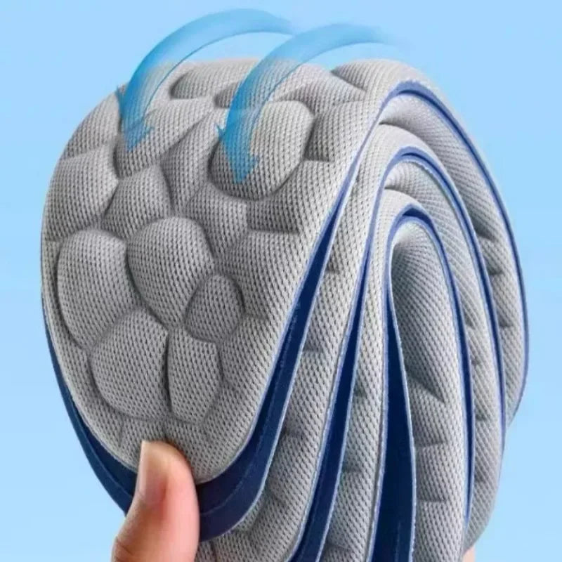 10pcs 5D Massage Memory Foam Insoles Thickening Breathable Cushioning Comfort Support for High Heels Shoes Orthopedic Foot Pads