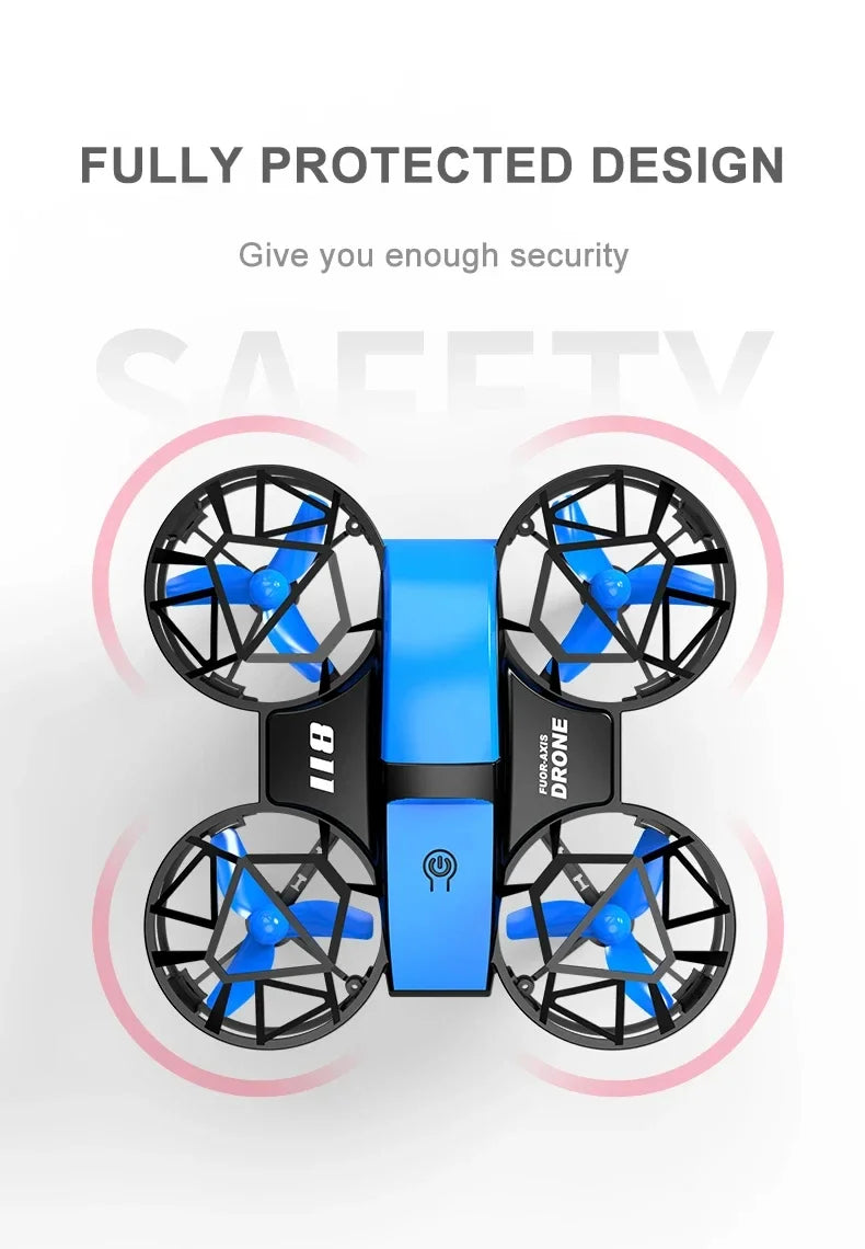 D12 Mini Drone 4k Profession HD Wide Angle Camera 1080P WiFi FPV Drone Camera Height Keep Drones Camera Helicopter Toys Gifts