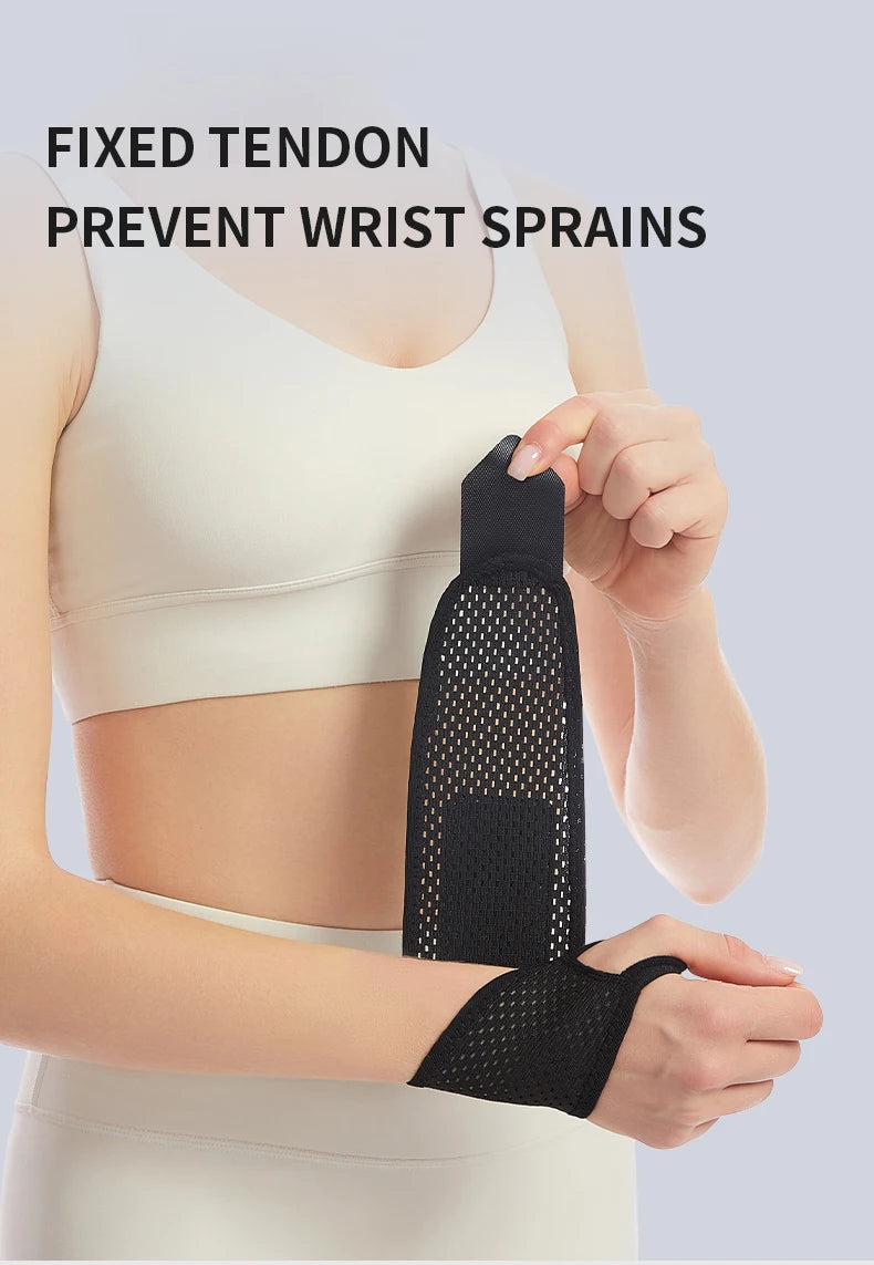 1 Breathable Mesh Wrist Support Joint Pain & Sprain Protection Chronic Overuse Wrist Support Wrap-Around Compression Sleeve