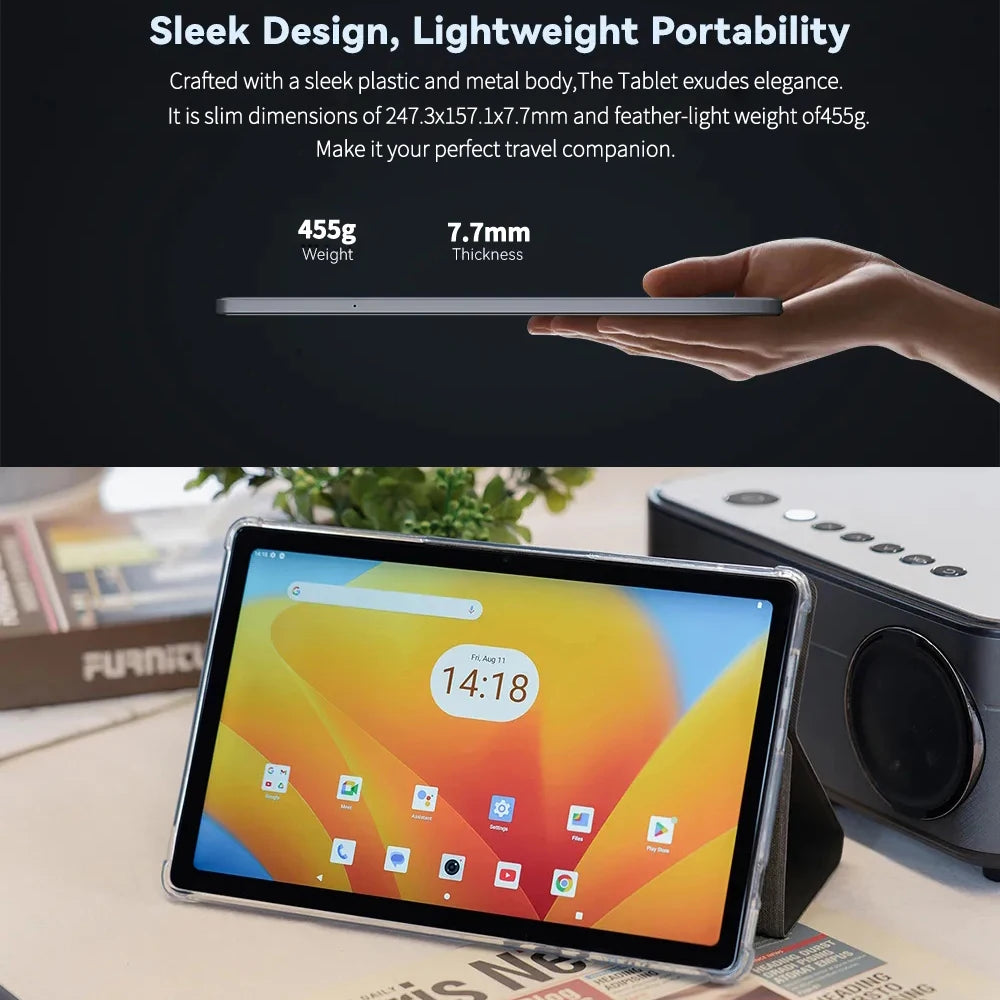 2025 New Google Pad 10.1 Inch Tablets 2K FHD Display Octa Core 8GB RAM 256GB ROM Dual 4G LTE 5G WiFi Android Tablet PC 8000mAh