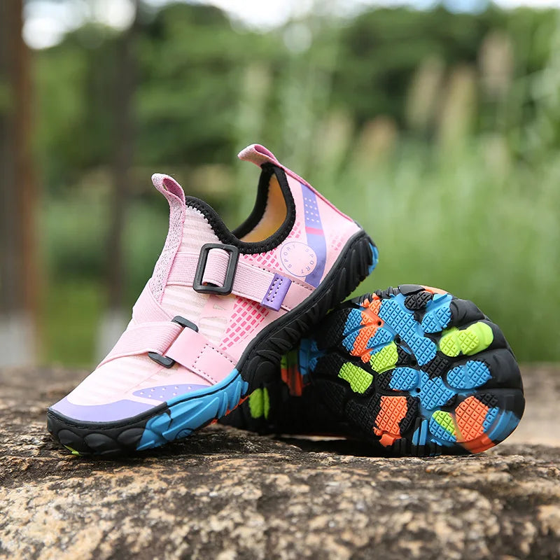 Children Boys And Girls Beach Quick Diving Shoes Qianjiang Swimming Shoes Indoor Fitness Floor Shoes Bathroom Shoes 28-38#