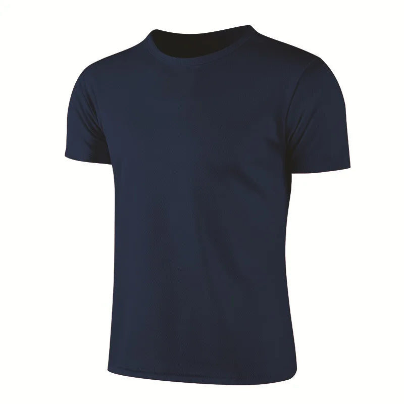 Quick-drying Round Neck Sport T-shirt Gym Fitness Shirt Trainer Running T-shirt Men Breathable Sportswear Костюм Женский Летний
