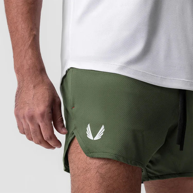 Men's Quick Dry Casual Shorts Running Sports Jogging Basketball Short Pants Male Gym Fitness Bottoms Compression Sweatpants
