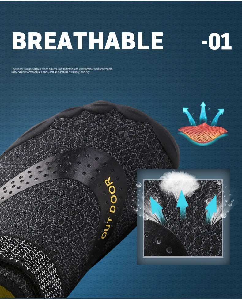 Men Water Shoes Women Wading Sneakers Drainage Barefoot Beach Aqua Shoes Quick Dry Fitness Yoga Shoes Sea Diving Swim Sandals