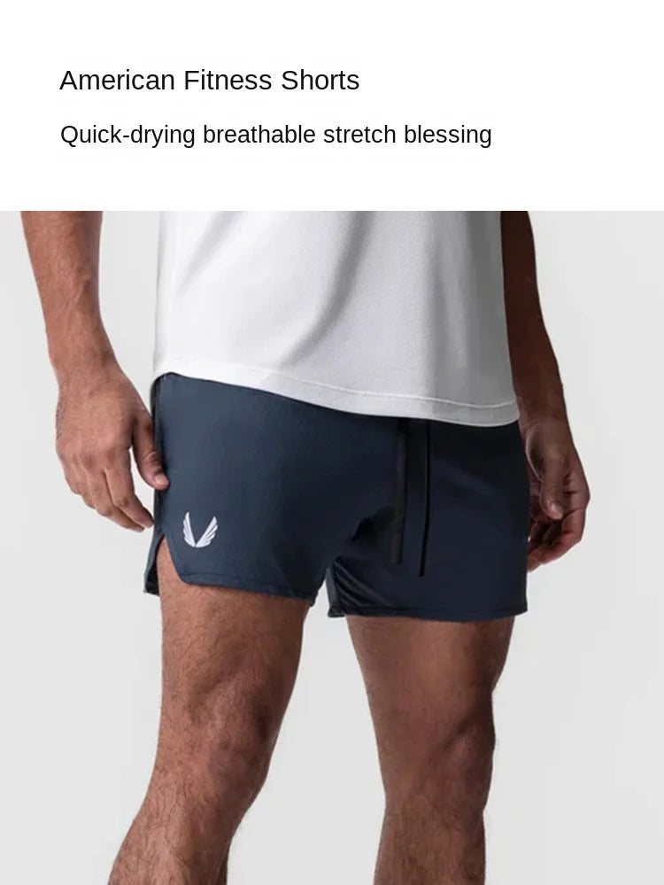 Men's Quick Dry Casual Shorts Running Sports Jogging Basketball Short Pants Male Gym Fitness Bottoms Compression Sweatpants
