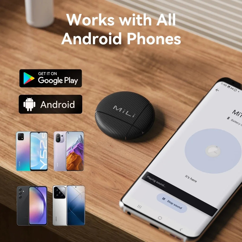 For Android MiLi LiTag Mini Item Finder Bluetooth-compatibility Tracker Global Accurate Location Tracking