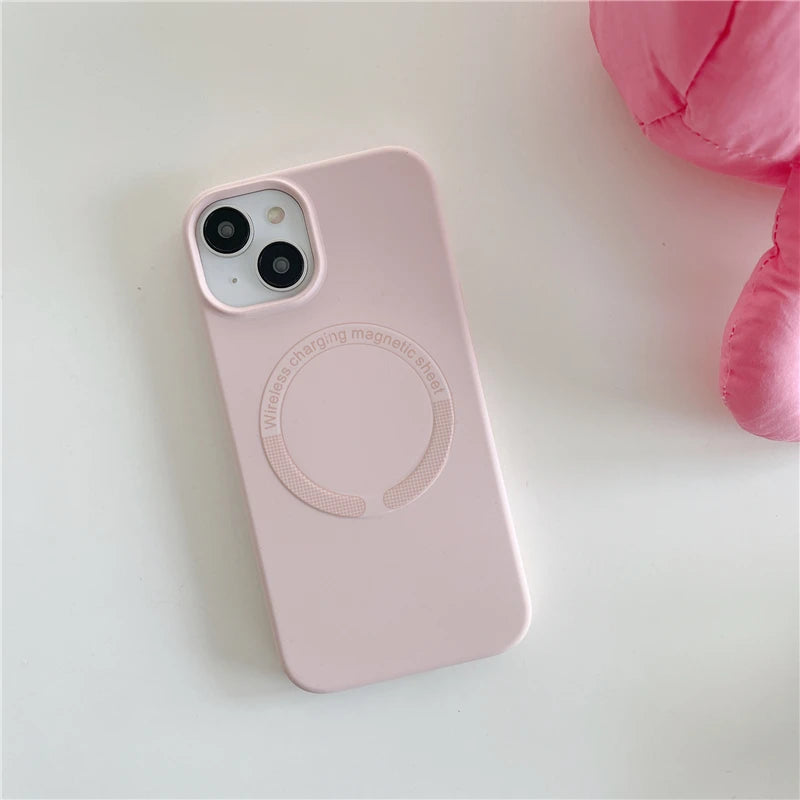 For Magsafe Phone Case For iPhone 17 16 15 Pro Max 14 13 12 11 Magnetic Wireless Charge Liquid Silicone Shockproof Bumper Cover