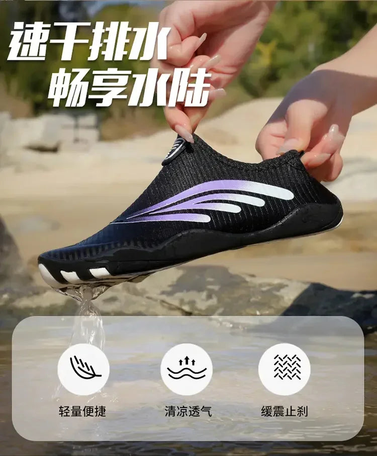 Unisex Indoor Fitness Special Shoes Parent-Child Couple Vacation Beach Swimming Shoes Men Snorkeling Quick Dry Aqua Shoes #27-42