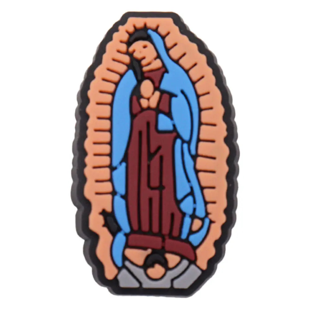1-14Pcs Faith Jesus Love You Cross God Adult Shoe Buckle Charms Man Decorations DIY Kids Birthday Gifts