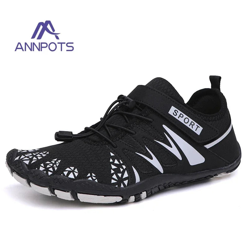 New Couple Water Shoes Aqua Shoes Five-finger Swimming Shoes 35-47 Size Beach Sports Shoes Fashion Men's Fitness Shoes