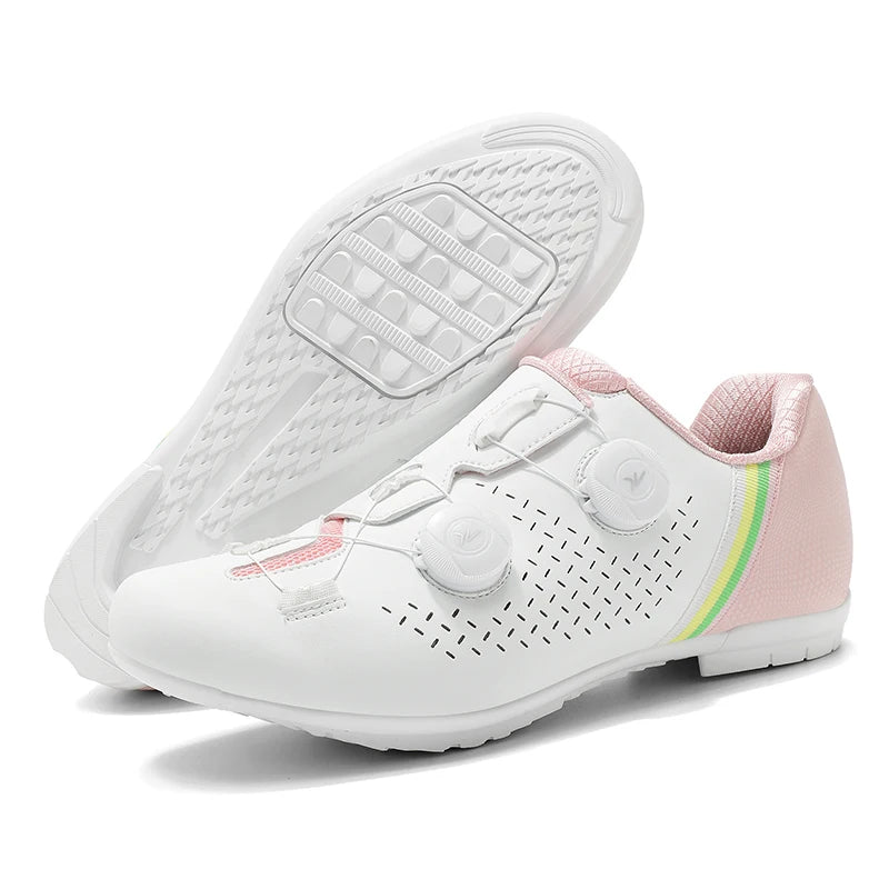 LIANYI July New Double Buckle Cycling Shoes Couple Bicycle Self-Locking SPD Road Bike MTB Cycling Sports Fitness Training Shoes