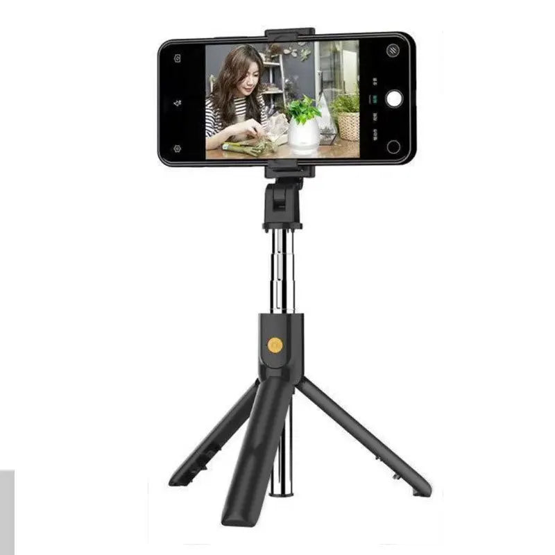 Foldable 3 in1 Mini Wireless Bluetooth Selfie Stick with Shutter Remote Retractable mini Tripod Monopod For iPhone Xiaomi Huawei