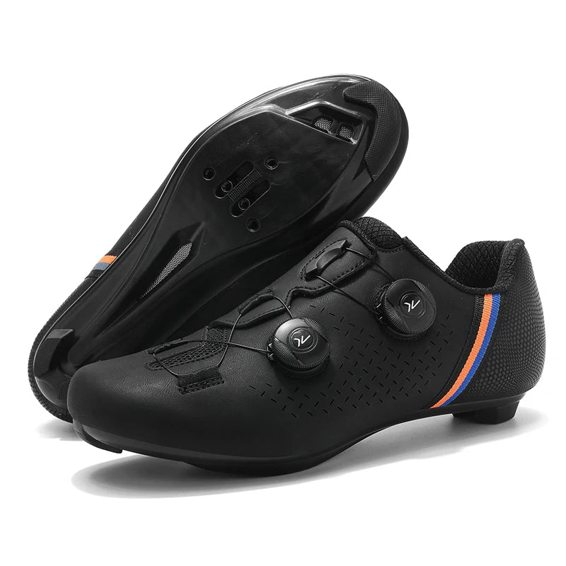 LIANYI July New Double Buckle Cycling Shoes Couple Bicycle Self-Locking SPD Road Bike MTB Cycling Sports Fitness Training Shoes