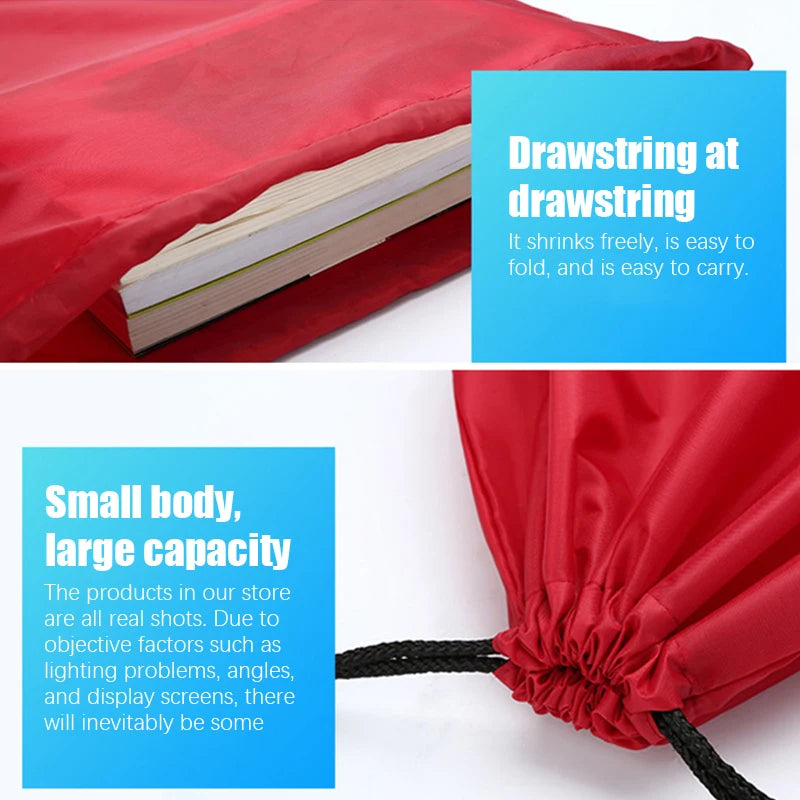 Outdoor Drawstring Gym Bag Travel bag String Bags Swimming Pool Clothes Shoes Storage Waterproof Packaging Pocket Unisex Fitness