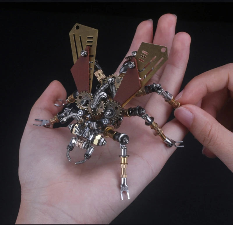 Mechanical Insect Iron Metal DIY Building Blocks 3D Three-Dimensional Assembly Model Puzzle toys Birthday Gift for Kid Adult