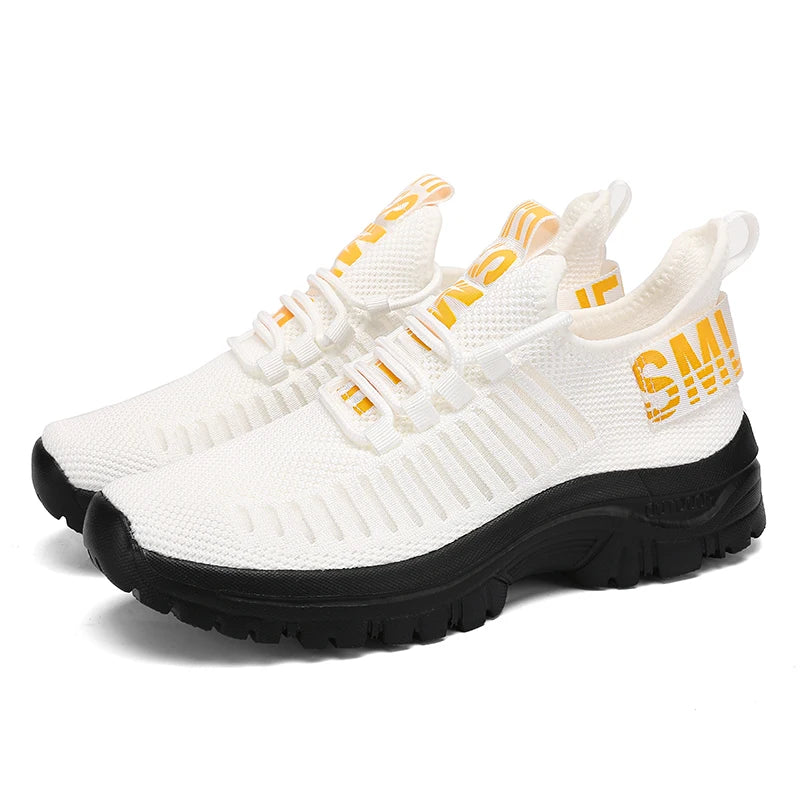 Men's Casual Sneakers Lightweight Breathable Mesh Fashion Running Shoes Outdoor Fitness Exercise Classic Slip on Walking Shoes
