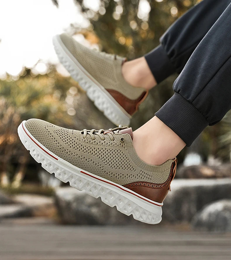 Men Sneakers Men Mesh Casual Shoes Fashion Lightweight Breathable Soft Soled Shoes Summer Outdoor Sports Fitness Large Size 48