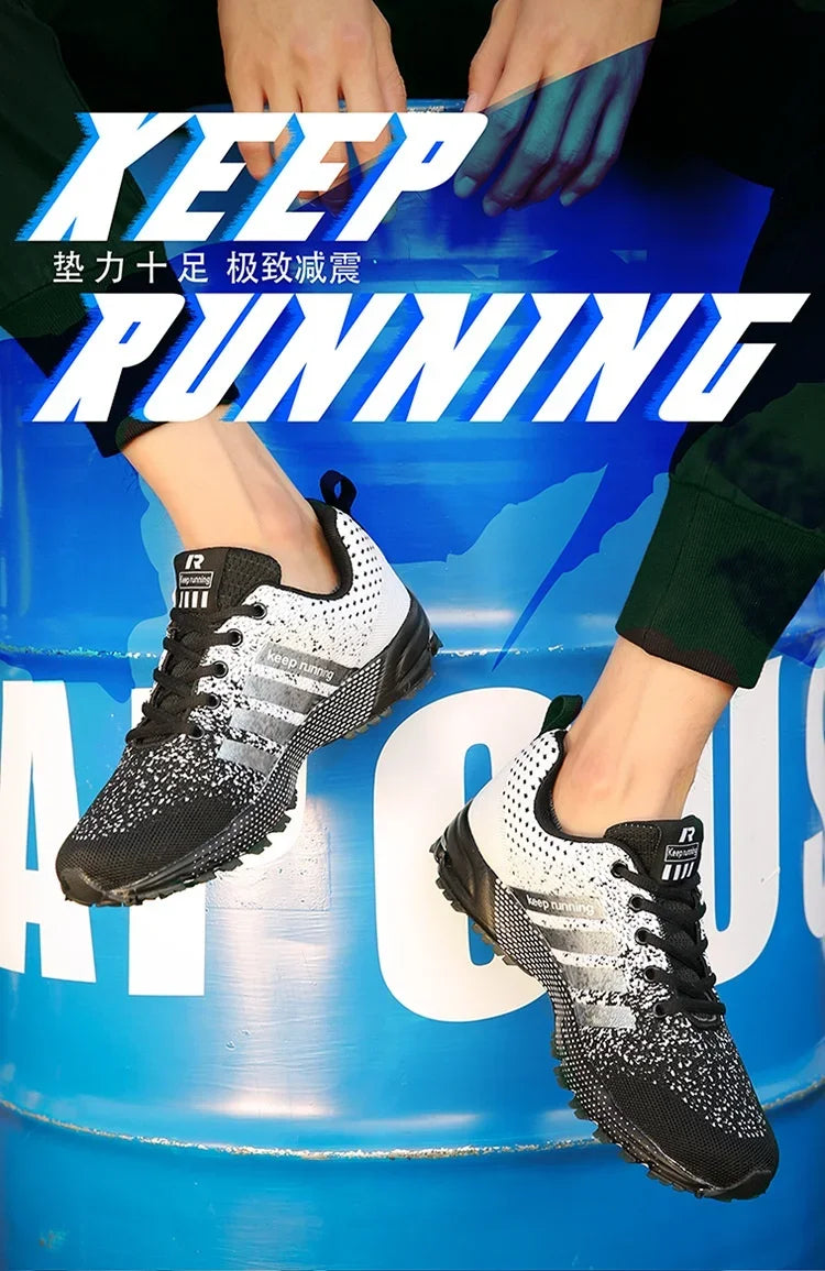 High Quality Men's Sneakers Outdoor Comfortable Lightweight Mesh Breathable Running Shoes Couple Soft Sole Fitness Shoes 2026
